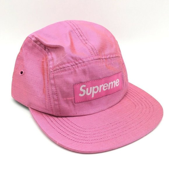 Supreme Other - Supreme Mens Camp Cap Pink Strapback Raw Silk OS